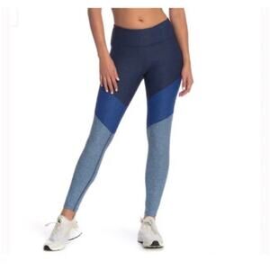Outdoor Voices 7/8 Tri Color Colorblock Blue Spring Leggings Womens XS